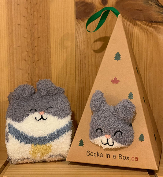 Smiling Cat Socks in a Box