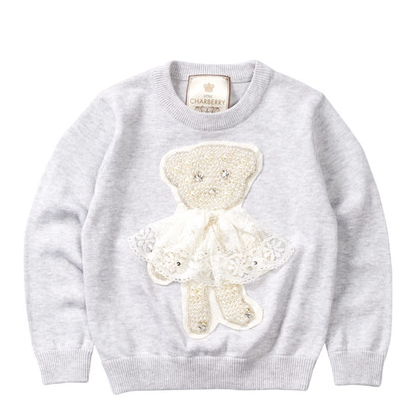 Little Charberry - Adorable Embellished Little Bear Pullover
