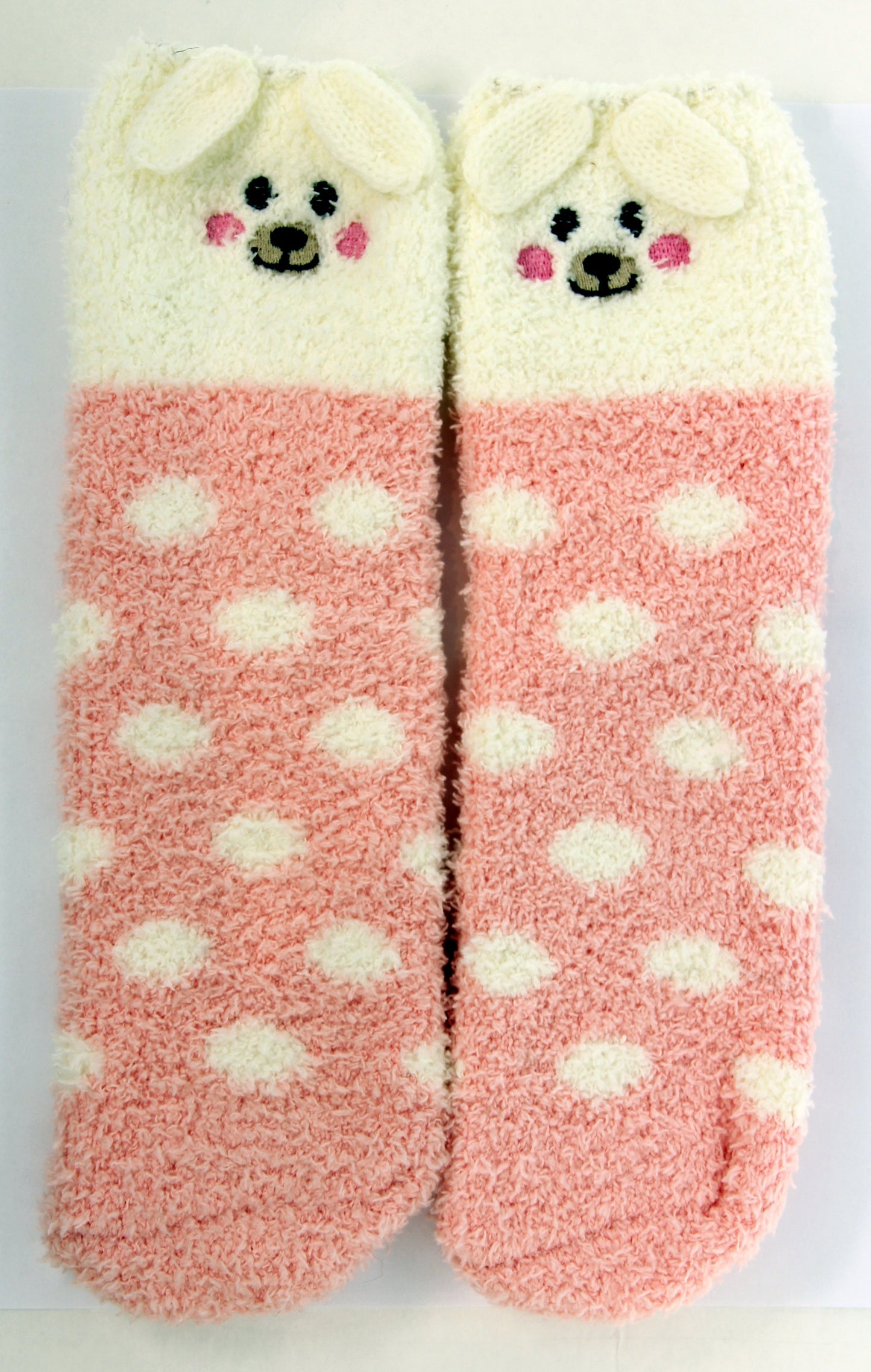 White and Pink Puppy Dog Socks in a Box