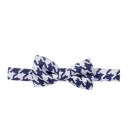LOFT604 - Japanese fabric - Houndstooth pattern Bow Tie