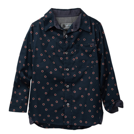 LOFT604 - Japanese fabric - Stylish Polka Dots Print woven shirt