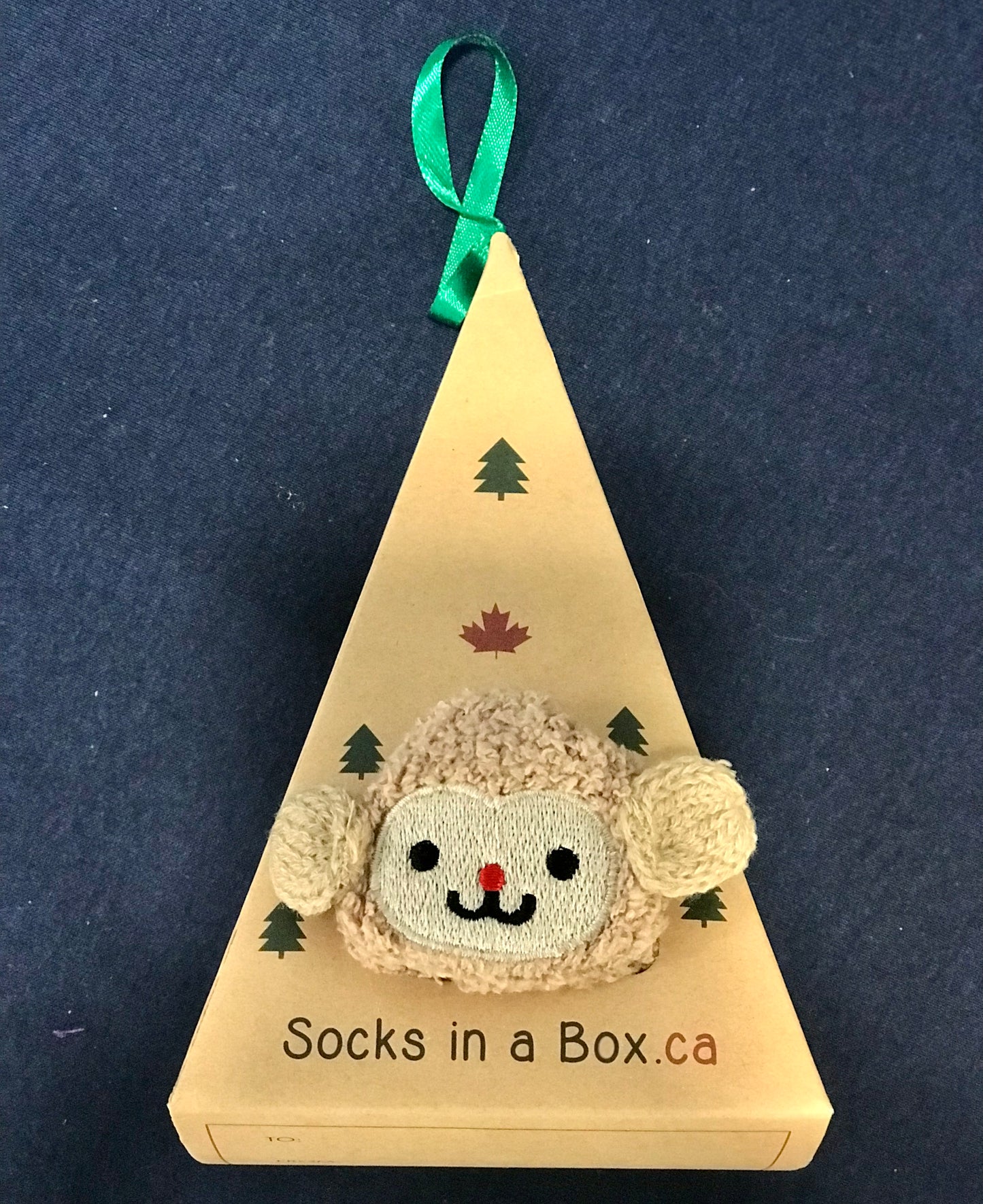 Brown Monkey Socks in a Box